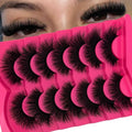 SISIYDY Faux Mink Eyelashes Fluffy Dramatic Volume Cateye Lashes Strips False 3D Soft CD Curl Fake Lashes 20MM Thick Full Mink Eyelash Pack YH-103