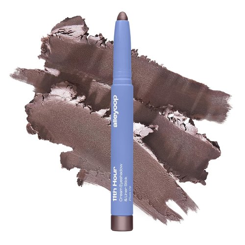 ALLEYOOP 11th Hour Waterproof Cream Eyeshadow Stick - Long-Lasting Smudge-Proof Eye Shadow & Eyeliner in Smoky Amethyst Shimmer