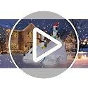 6 Ft Inflatable Christmas Polar Bear with Penguins LED Lights Outdoor Yard Decor