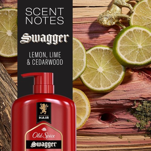 Old Spice 2-in-1 Shampoo & Conditioner - Swagger Cedarwood Lime Scent | Healthier, Fuller Hair, 29.2 Fl Oz Twin Pack