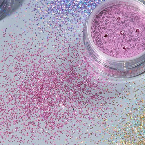 Holographic Glitter Shakers by Moon Glitter – 100% Cosmetic Glitter for Face, Body, Nails, Hair and Lips - 0.17oz - Set of 6 colours