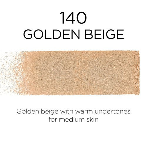 L'Oreal Paris Infallible Fresh Wear Foundation Powder - Waterproof, 24H Wear, Golden Beige, 0.31 oz.
