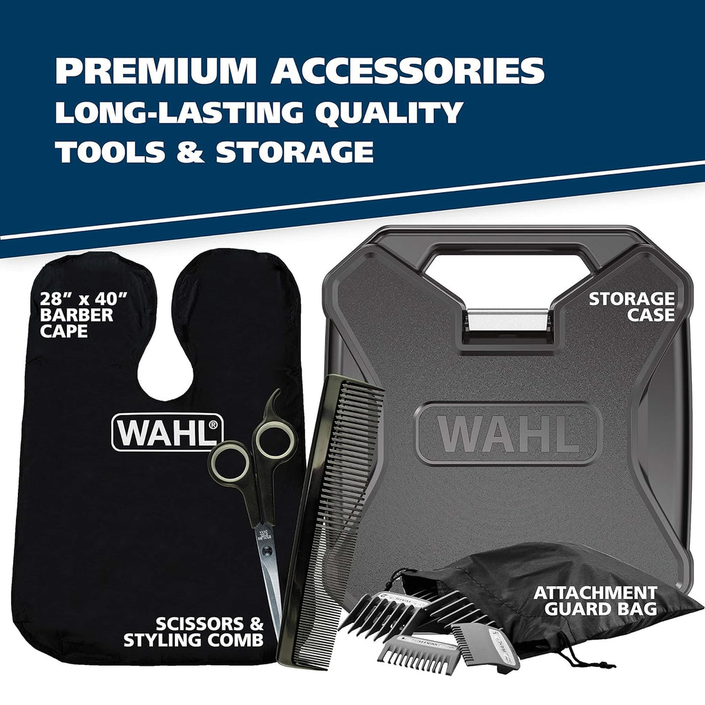 Wahl USA Elite Pro Hair Clipper Kit - High-Performance Corded Grooming Set for Men | Model 79602M