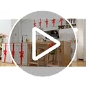 Black Christmas Door Wreaths & Bow Set - Holiday Decoration for Cabinets & Windows