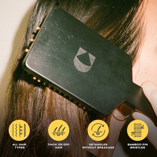 Ceremonia Bamboo Paddle Brush - Sustainable Hair Brush for Thick Hair & Scalp Stimulation