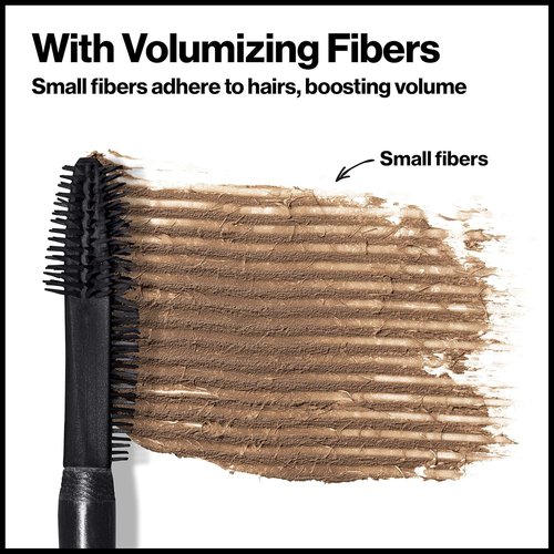 Revlon ColorStay Brow Fiber Filler - Longwearing Waterproof Eyebrow Gel, 305 Dark Brown, 0.23 fl. oz.