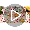 80Pcs Christmas Peppermint Paper Plates - Disposable 7 Inch Holiday Dessert Dinnerware Set - Red & Green Striped Party Supplies - Peppermint Candy Variation