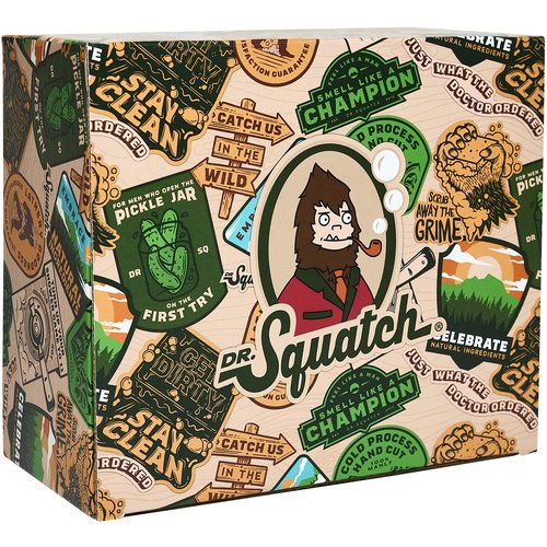 Dr. Squatch Men’s Soap & Deodorant Bundle - Valentine’s Day Gifts for Men - Bar Soap, Aluminum Free Deodorant Men - Gifts for Men (8 Piece Bundle)