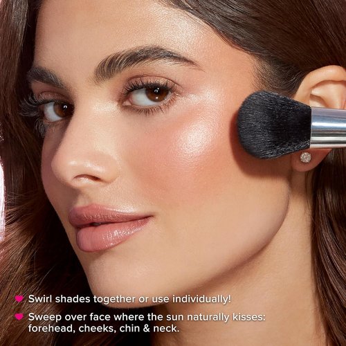 Too Faced Blushing Bronzer - Dual-Shade Sheer Bronzer with Pink Undertones for Natural Glow