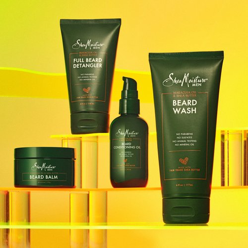 SheaMoisture Beard Care Gift Set – Natural Beard Oil & Beard Balm Scented with Essential Oils, Gift for Men (2 Piece Set)