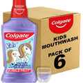 Colgate Unicorn Kids Fluoride Anticavity Mouthwash, Alcohol Free, Bubble Fruit, 16.9 Fluid Ounces (6 Pack)