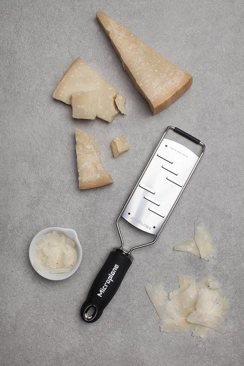 Microplane Gourmet Series Parmesan Cheese Shaver - Handheld Design in Sleek Black Finish