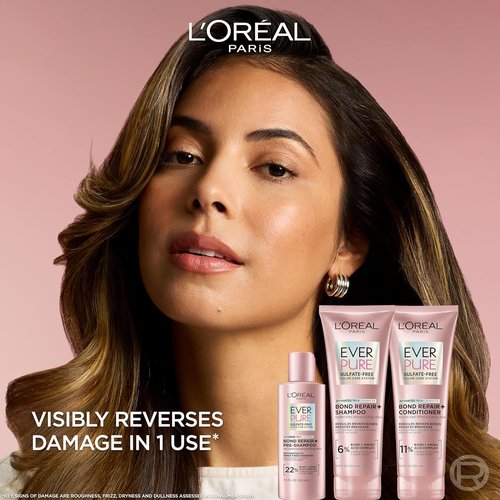 L'Oreal Paris Bond Repair+ Shampoo - Sulfate Free Formula with Amino Acid Complex | 6.8 Fl Oz