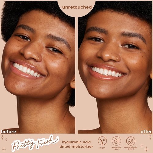 ColourPop Pretty Fresh Tinted Moisturizer - Hydrating Skin Tint with Hyaluronic Acid & Coconut Water - Medium 14W (1.45 oz)