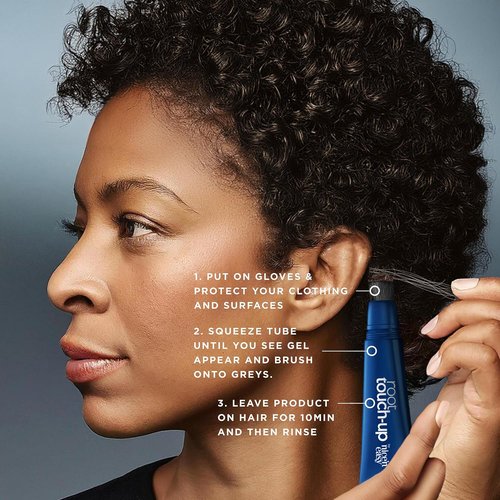 Clairol Root Touch-Up Hair Color Gel - Semi-Permanent Black Blending Formula | 2 oz Pack