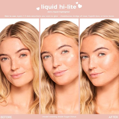 ColourPop Hi-Lite Dewy Liquid Highlighter - Ultra-Reflective Illuminator for Glowy Summer Skin - 0.38 oz