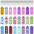 Duufin 24 Pieces Chapstick Holder Keychains Bulk Lipstick Holder Keychians Lip Balm Holder with 24 Pieces Metal Clip Cords for Purse Backpack