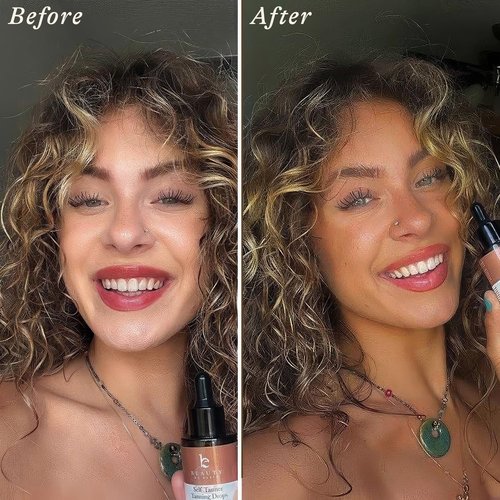 Skiennix Self Tanning Drops for Face - Ultra Dark, Organic & Natural Formula for a Sunless Glow