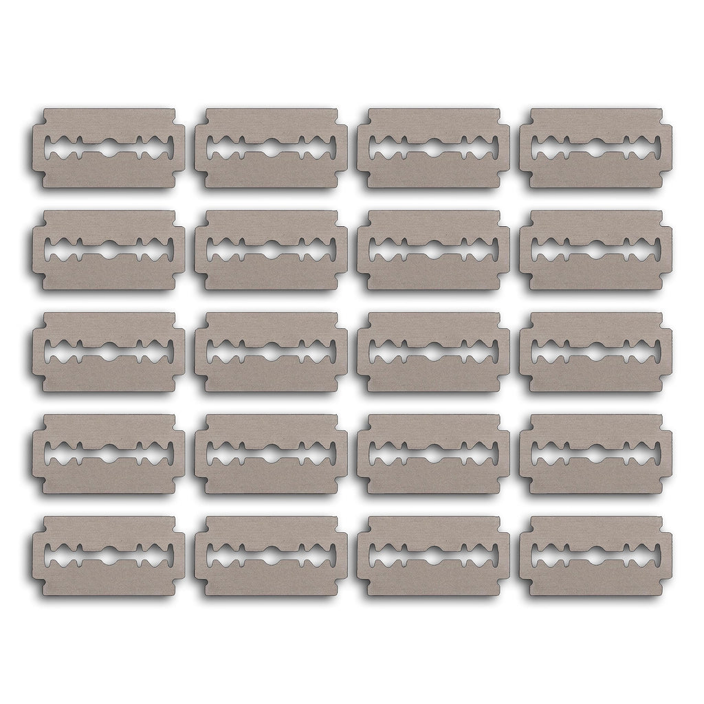 Well Kept Safety Razor Blades Refill - Pack of 20 - Made of Stainless Steel