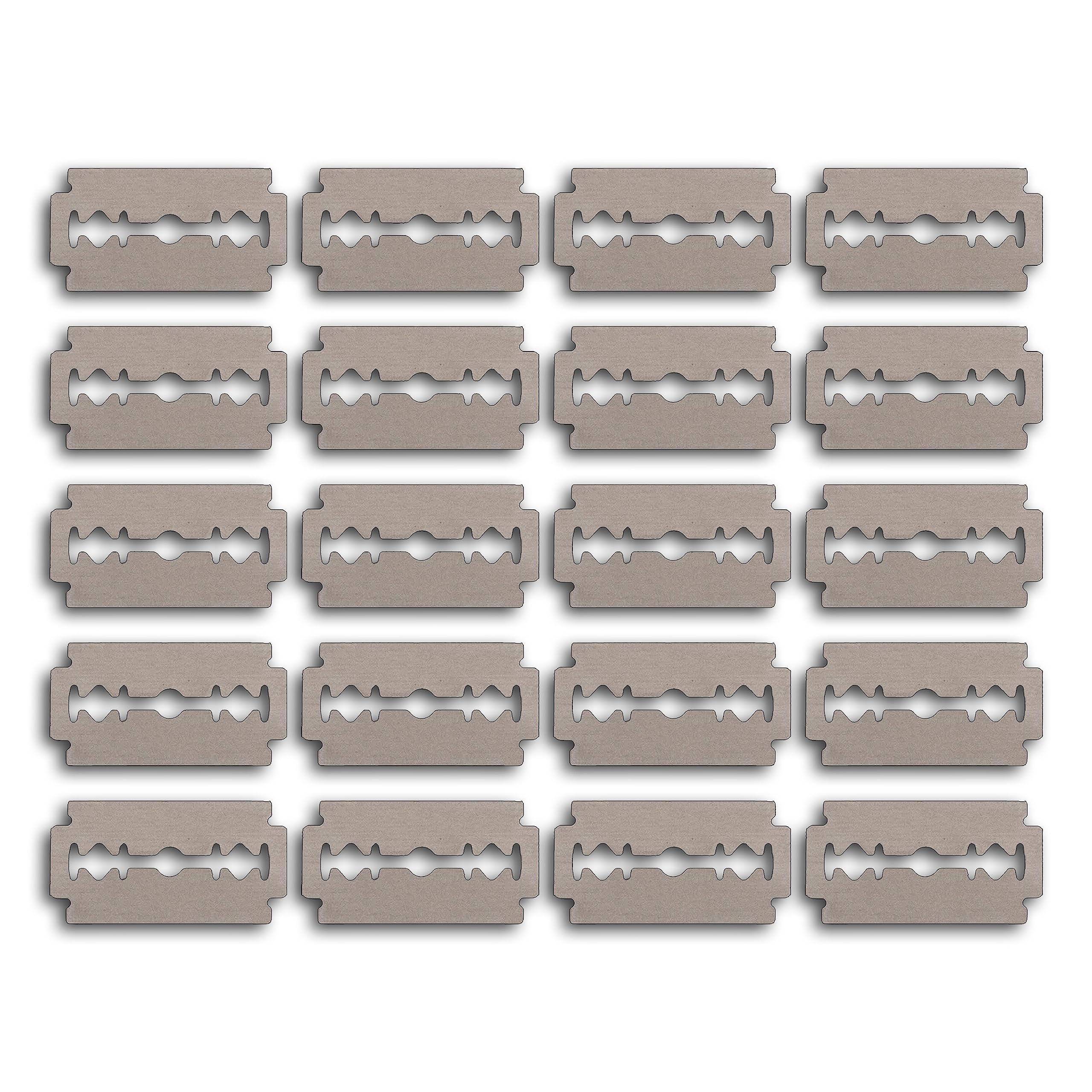 Well Kept Safety Razor Blades Refill - Pack of 20 - Made of Stainless Steel