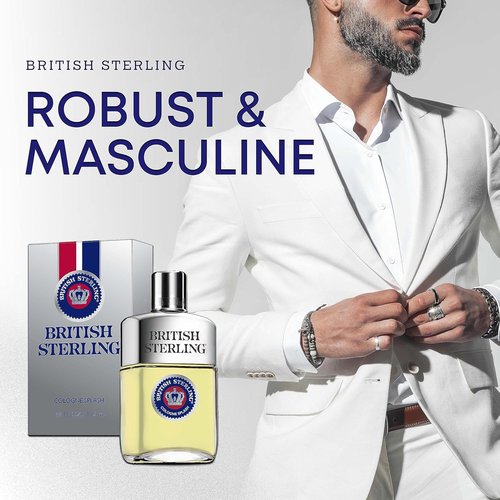 British Sterling By Dana Cologne Splash - Classic Men's Fragrance, 3.8 Ounces