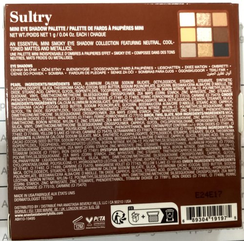 Anastasia Beverly Hills - Sultry Mini Eyeshadow Palette