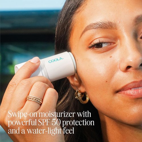 COOLA Organic Face Moisturizer - SPF 50 Water Stick with BlueScreen Technology | 0.8 Oz
