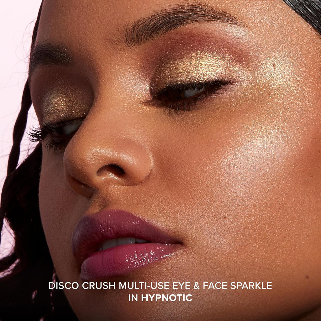 Too Faced Disco Crush Glitter | High Shine Multi-Use Eye & Face Sparkle, Creamy Iridescent, 0.05 Ounce