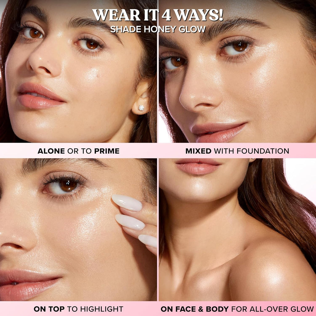 Too Faced Born This Way Super Glow Skin Enhancer - Hydrating Gel for Radiant, Illuminated Skin | Non-Greasy & Blendable