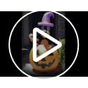 Inflatable Dachshund Dog Halloween Yard Decoration with Pumpkin, LED Lights, Outdoor & Indoor Use