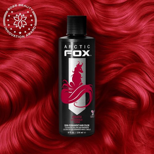 ARCTIC FOX Semi-Permanent Hair Color Dye - Vegan & Cruelty-Free | 8 Fl Oz, Wrath Shade