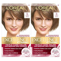 L'Oreal Paris Excellence Crème Hair Dye - Triple Care Formula for 100% Gray Coverage | 6 Light Brown, 2 Kits