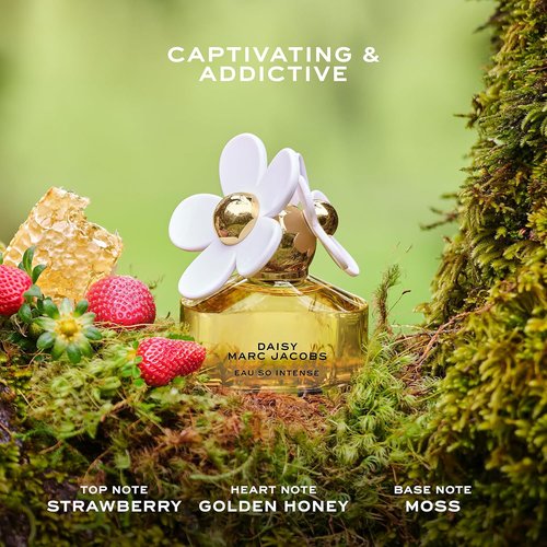 Marc Jacobs Daisy Eau So Intense Eau de Parfum - Radiant Floral Women's Fragrance with Strawberry, Honey & Vanilla Notes