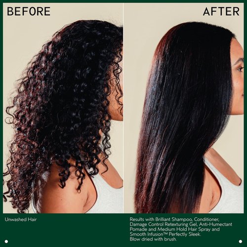 Aveda Brilliant Anti-Humectant Pomade - Prevent Frizz & Flyaways | Humidity Protection | 2.5 Ounce