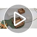 Burnt Wood 4-Piece Wooden Cupcake Stand Set for Party & Dessert Display