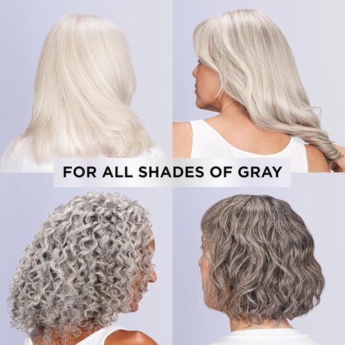 L'Oreal Paris EverPure Brightening Shampoo - Sulfate-Free Vegan Formula for Gray Hair | 8.5 Fl Oz