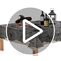 54x72 Inch Spider Web Lace Tablecloth Halloween Gothic Party Decor