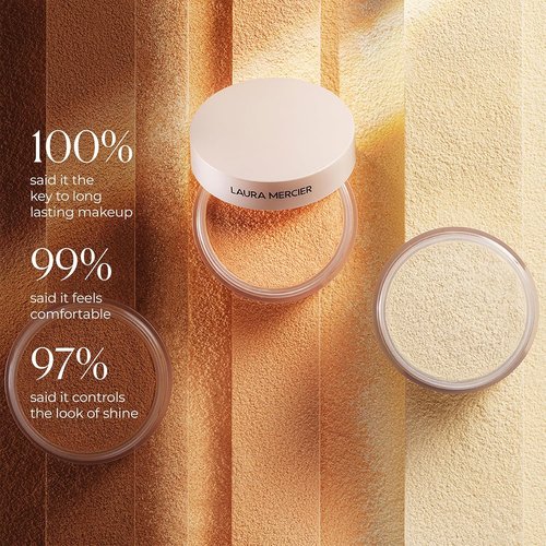 Laura Mercier Translucent Loose Setting Powder - Talc-Free, Ultra-Blur, 16HR Hydration | Mint Green Color Corrects Redness