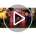 10ft Circus Inflatable Arch Halloween Carnival Party Decoration with LED Lights