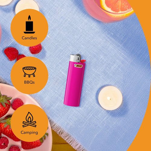 BIC Maxi Pocket Lighters - Dependable & Long-Lasting Assorted Colors | 10-Pack