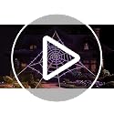 Purple Halloween Spider Web Decorations - 16.4 Ft Giant Yard Web with Lights