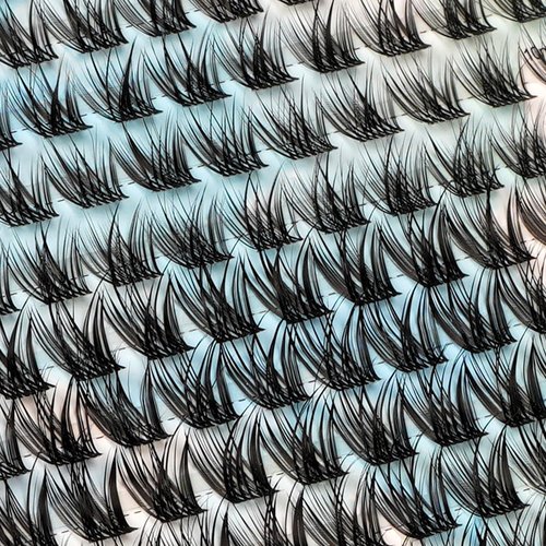 DIWINSH Lash Clusters Wispy Eyelash Clusters 144pcs 10-12mm Short Cluster Eyelash Extensions D Curl Natural Volume Lash Extensions Reusable Individual Lashes with Soft Thin Invisible Band (MQ-10-12mm)