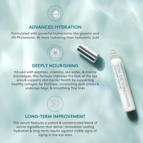 Colorescience Total Eye Concentrate Serum - Reduce Dark Circles & Puffiness | 0.27 Fl Oz