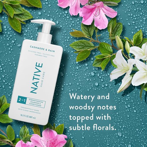 Native Cashmere & Rain 2-in-1 Shampoo & Conditioner Set - 16.5 Fl Oz | Luxurious Hydration