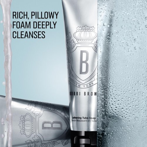Bobbi Brown Lathering Tube Soap | Cream-to-Foam, Moisture-Boosting Cleanser | Plant-Derived, Makeup-Removing Cleansing Technology, 4.2 Ounce