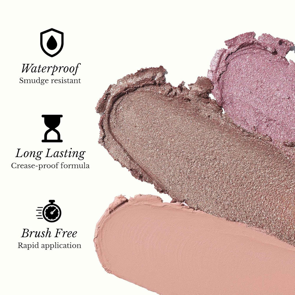 Zev Eyeshadow Stick - ShadeRush 2-in-1 Cream Eyeshadow with Built-in Smudger - Waterproof Matte Makeup in Mocha Matte