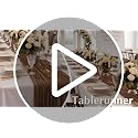 Black Cheesecloth Table Runner 21x120 Inch Reusable Gauze Boho Rustic Decor - 10ft