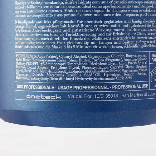 Fanola Keraterm Deep Conditioning Hair Mask - Keratin Hair Treatment for Frizz Control - Detangling & Hydrating - Ideal for Straightened & Chemically Treated Strands - Lightweight Formula (1000 ml)