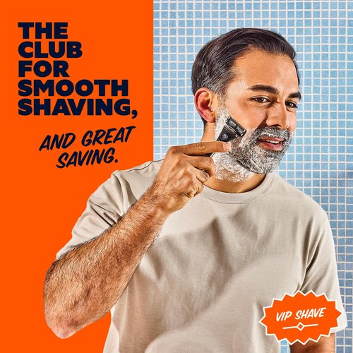 Dollar Shave Club | The VIP Shave Set | 4 Swift Rinse Refill Cartridges, 1 Heavy Metal Handle, 1 Shave Butter 3 ounce, 1 Razor Cover, Razors for Men
