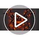 Giant 4.6Ft Halloween Light-Up Spider with 90 LED Lights - Outdoor Porch Decor - ZZ-006